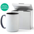 Beveled Ceramic Mug Blank - Grey, 15 oz/425 ml (1 ct)
