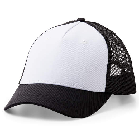 Cricut Trucker Hat, Black/White - 3ct