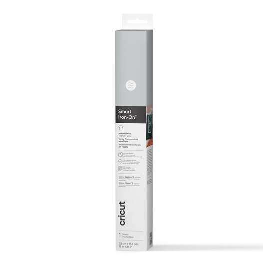 Smart Iron-On&trade; Matless Heat Transfer Vinyl (3 ft) - Silver