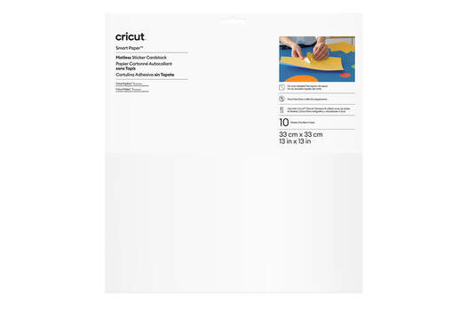 Smart Paper&trade; Matless Sticker Cardstock, White
