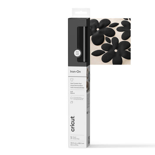 Puff Iron-On (0.5m / 19 in), Black