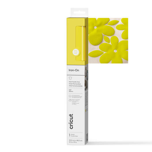 Puff Iron-On (0.5m / 19 in), Yellow