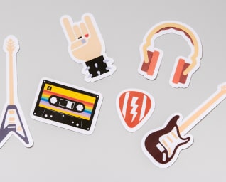 Full-color stickers