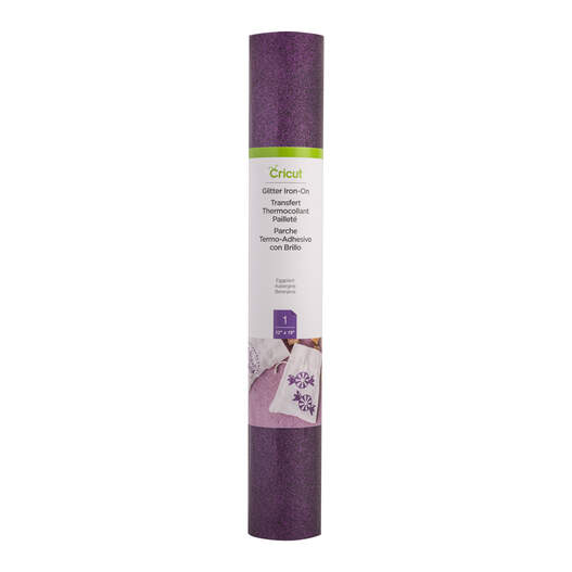 Glitter Iron-On, Eggplant