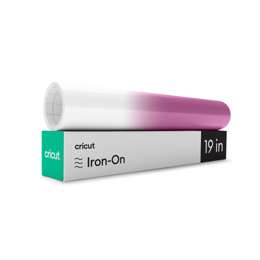 UV-Activated, Colour-Changing Iron-On,  White - Pink