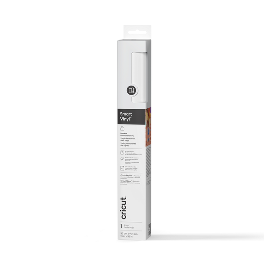 Smart Vinyl&trade; Matless Permanent Vinyl (0.9m / 3 ft), White
